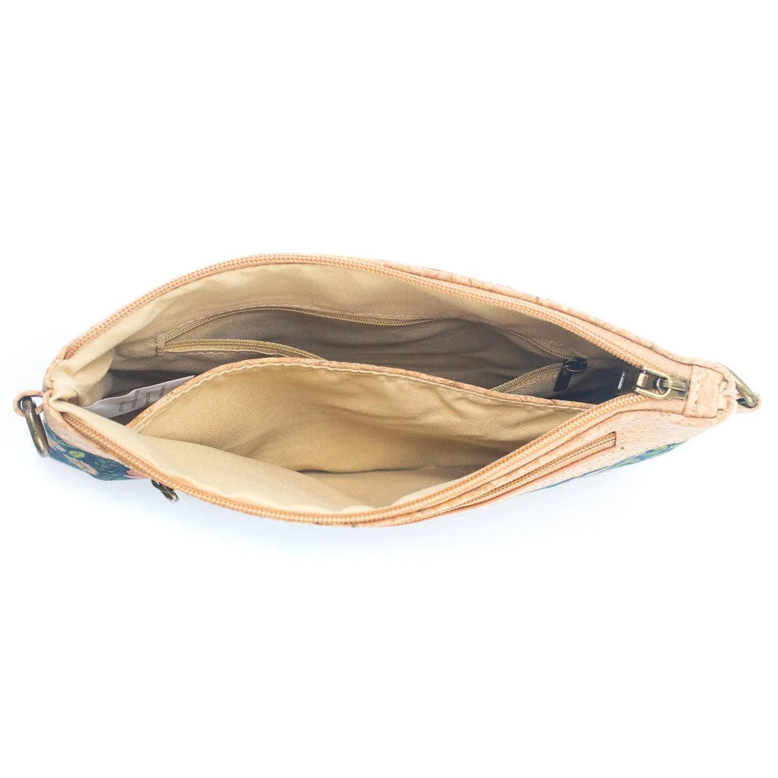Printed Cork Crossbody Clutch