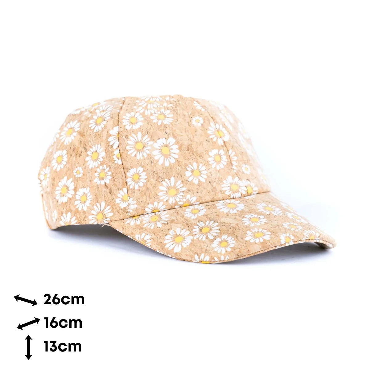 Women’s Cork Baseball Cap – Daisy Prints