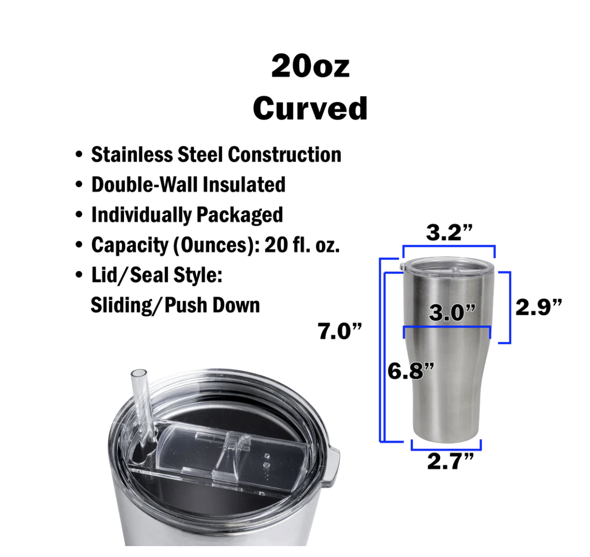 Custom Modern Curve Tumbler