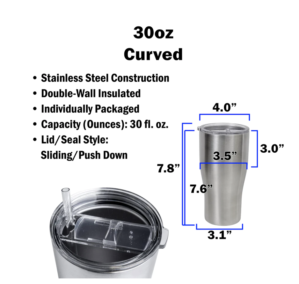 Custom Modern Curve Tumbler