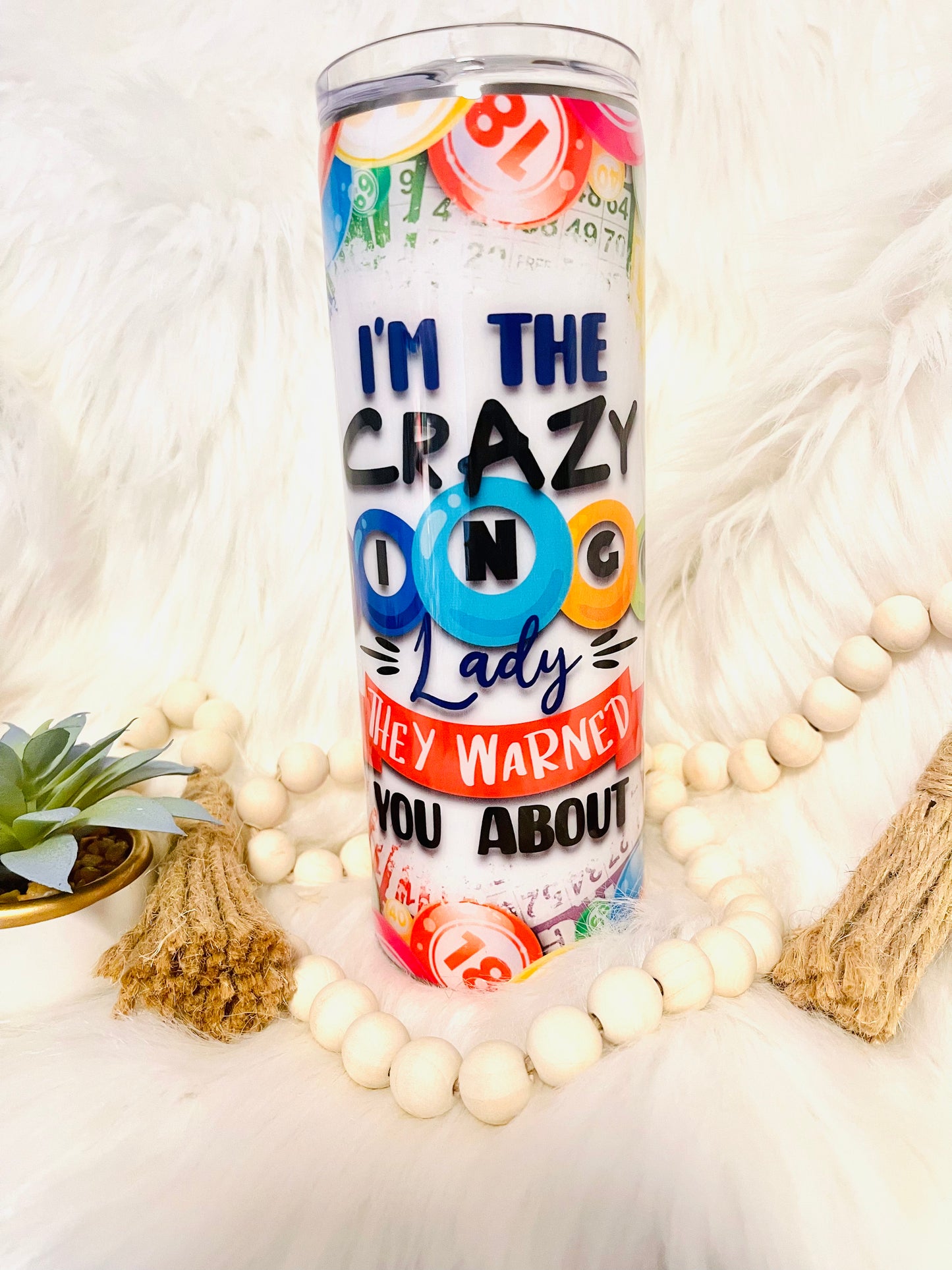 20oz Crazy Bingo Lady