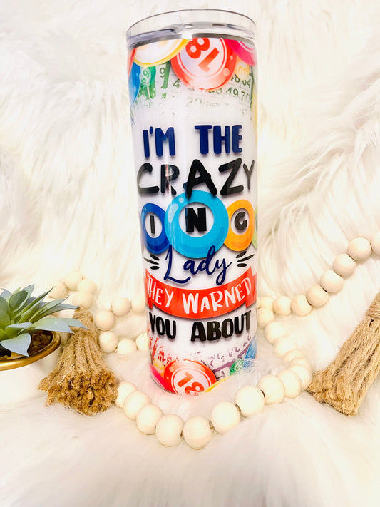 20oz Crazy Bingo Lady