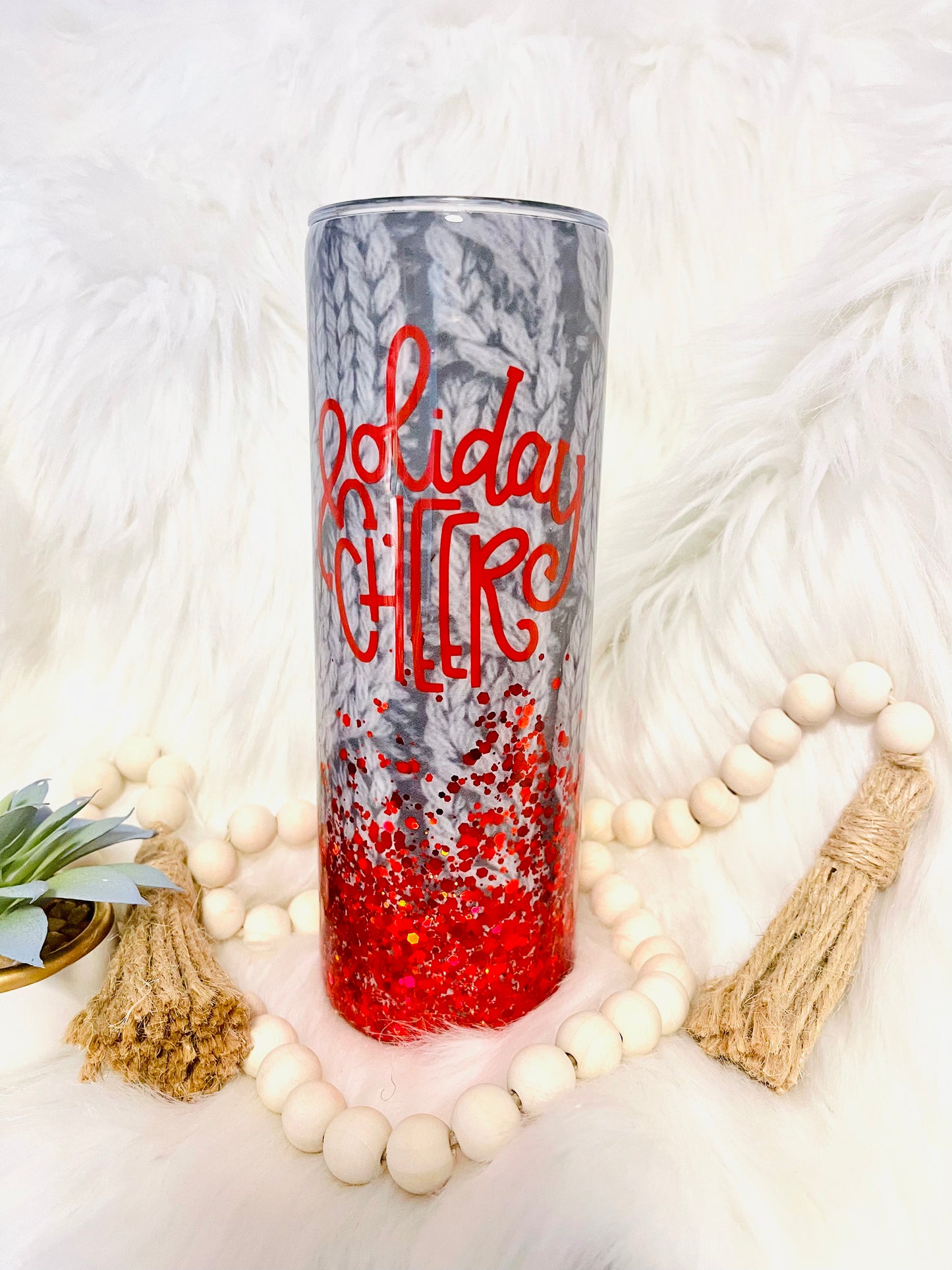 20oz Grey Holiday Sweater