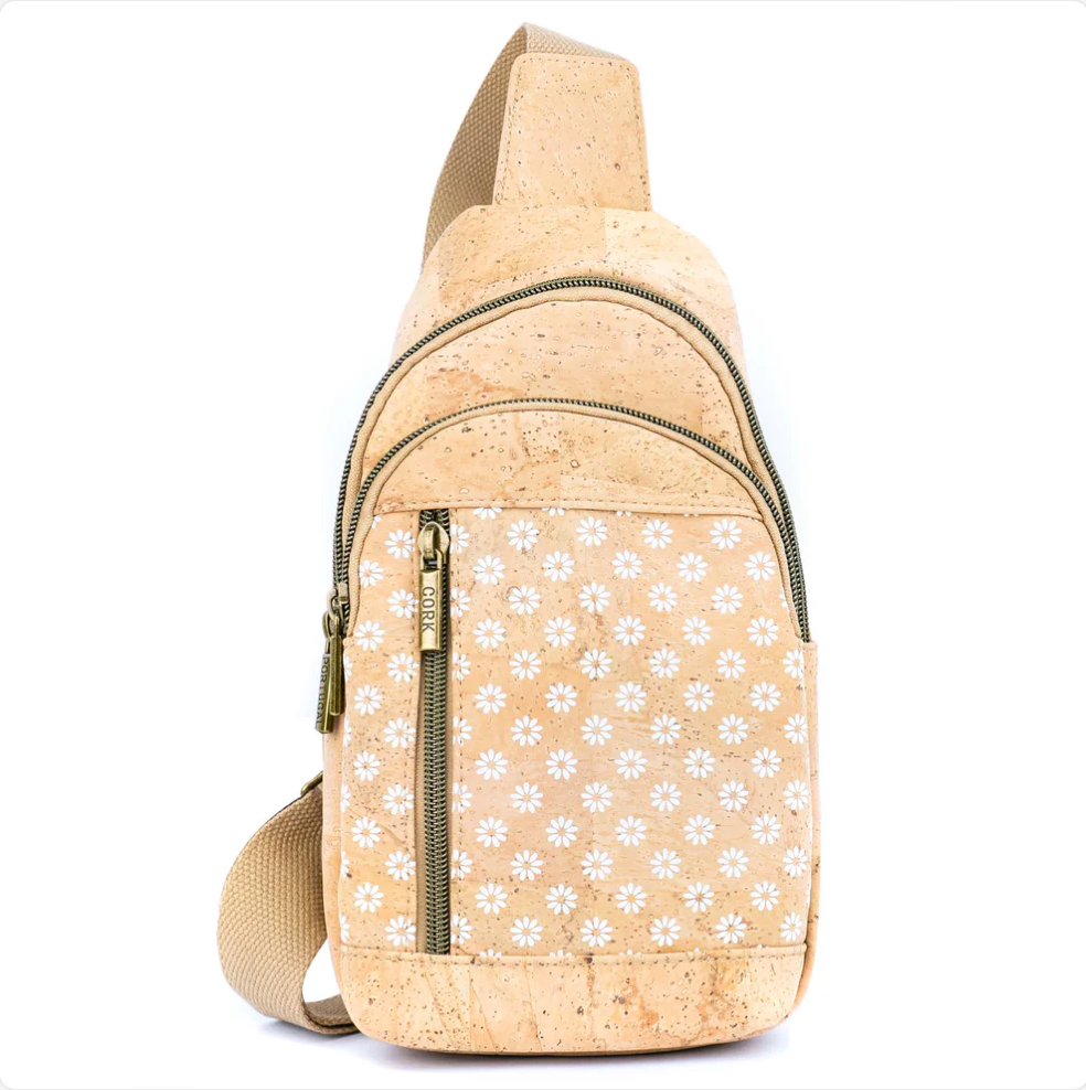 Cork Sling Bag with Adjustable Strap
