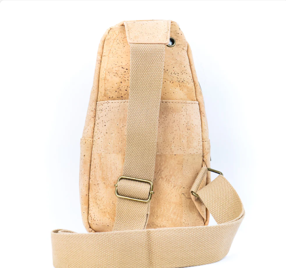 Cork Sling Bag with Adjustable Strap