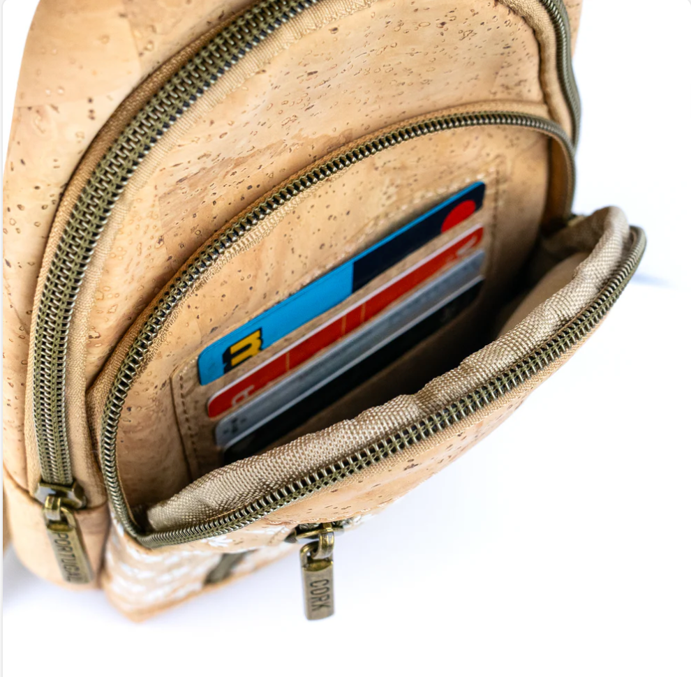 Cork Sling Bag with Adjustable Strap