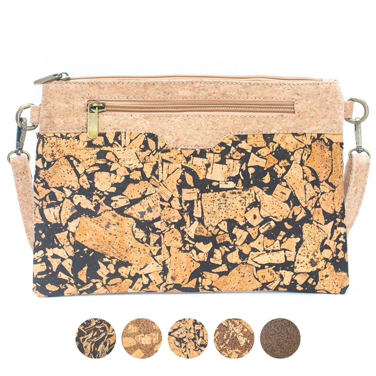 Coffee Bean Cork Crossbody & Clutch