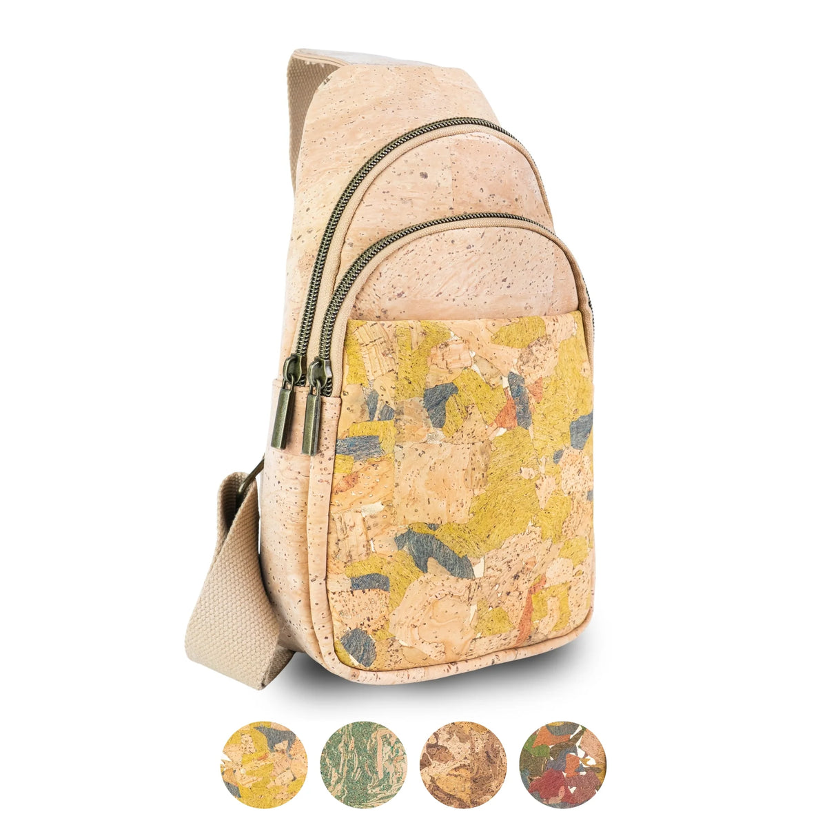 Natural Cork Sling Bag