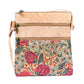 Cork Double-Zip Crossbody Bag