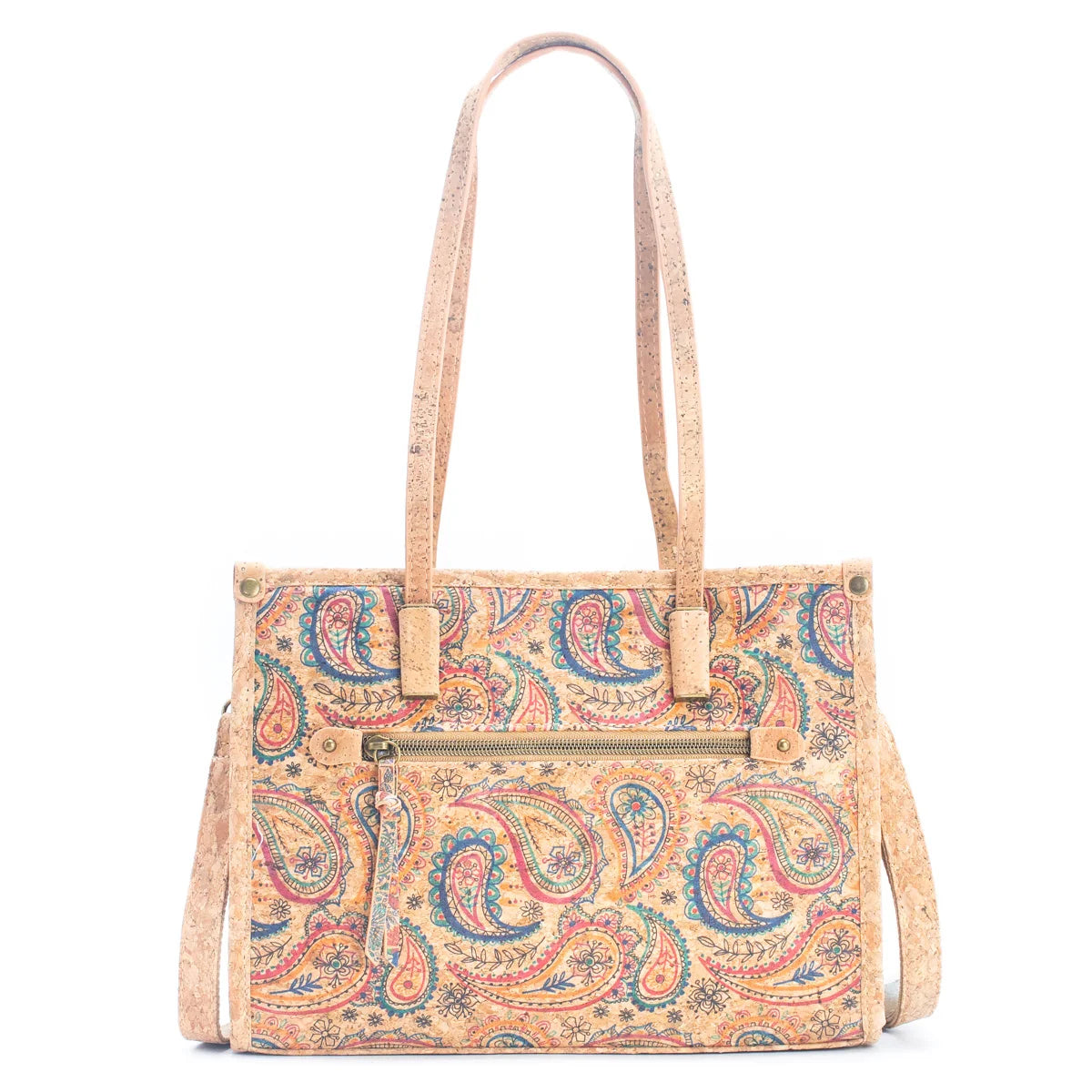 Natural Cork Tote Bag with Shoulder Strap