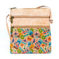 Cork Double-Zip Crossbody Bag