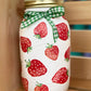 Strawberry Mason Jar Tissue Holder