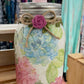 Spring Flowers Inspired Mason Jar Tissue Holder