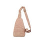 Blue Daisy Cork Chest Sling Bag