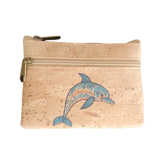 Sea Turtle Cork Mini Organizer Pouch