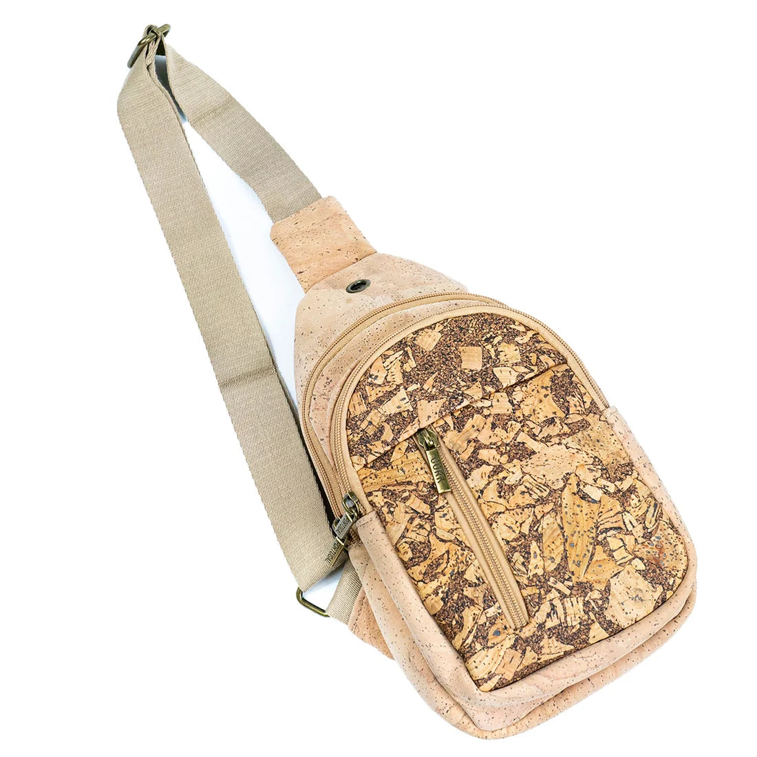 Coffee-Infused Cork Unisex Sling Bag