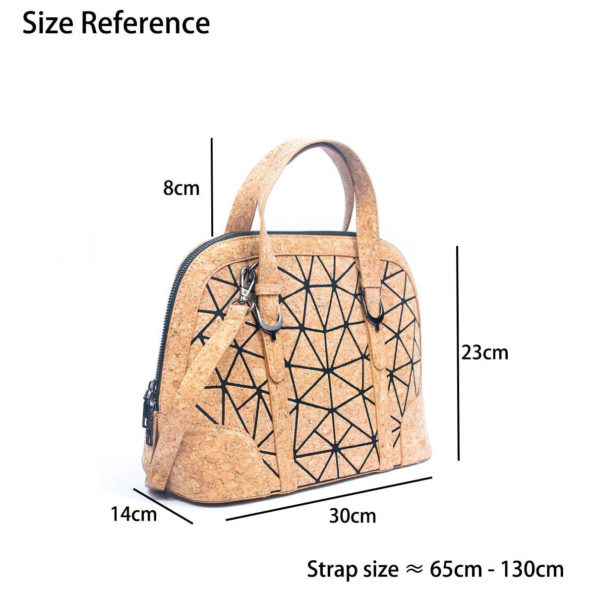 Geometric Cork Handbag