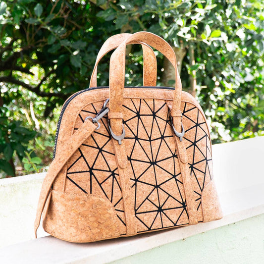 Geometric Cork Handbag